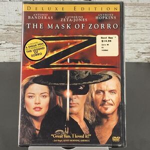 The Mask of Zorro (DVD, 1998) Antonio Banderas, Catherine Zeta-Jones, Anthony Ho